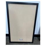 Framed Multnomah Falls Oregon Print, Large Black Frame, and Vintage Suitcase