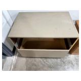 1 Sauder Bedroom Night Stand & - 1 Larger Chest (missing top drawer)