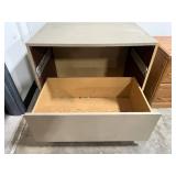 1 Sauder Bedroom Night Stand & - 1 Larger Chest (missing top drawer)