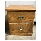 1 Sauder Bedroom Night Stand & - 1 Larger Chest (missing top drawer)