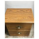 1 Sauder Bedroom Night Stand & - 1 Larger Chest (missing top drawer)