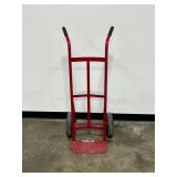 Milwaukee Red Steel Hand Truck with Pneumatic Wheels