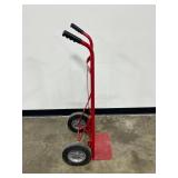 Milwaukee Red Steel Hand Truck with Pneumatic Wheels