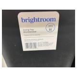 Set of 4 Plastic Wastebaskets with Lids and Open Tops