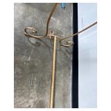 Decorative Metal Garment Rack with Assorted Hangers, 66in Tall x 60in Wide