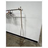 Decorative Metal Garment Rack with Assorted Hangers, 66in Tall x 60in Wide