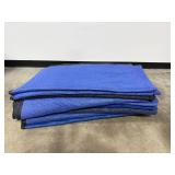 Set of 10 Blue Quilted Moving Blankets