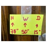 Large China Cabinet with Noritake and Everstone China Incomplete Dish Sets