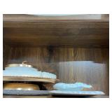 6 Foot Wooden Bookcase with Five Shelves - contents not inc