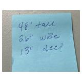 Wooden Bookcase with Four Shelves, 48 Inches Tall - contents not included