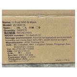 Case of V Fold N95 B Masks, 300 Pieces, XL Size, Sealed Boxes - 1 small box missing from pallet box