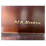 Vintage RCA Victor Wood Console Stereo Cabinet with Soundesign Cassette Recorder - untested