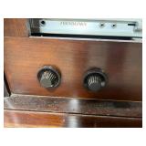 Vintage RCA Victor Wood Console Stereo Cabinet with Soundesign Cassette Recorder - untested