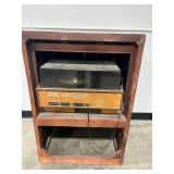 Vintage RCA Victor Wood Console Stereo Cabinet with Soundesign Cassette Recorder - untested