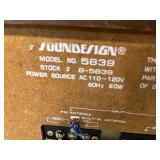 Vintage RCA Victor Wood Console Stereo Cabinet with Soundesign Cassette Recorder - untested