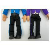 Four Vintage Collectible Wiggles Talking/Singing Dolls