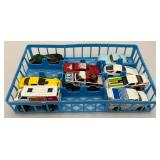 Vintage 48 Miniature Die Cast Car Carrying Case With Misc. Vintage Cars
