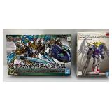 Collectible Bandai Model Kits Including Zho Yun 00 Gandam & Bilongqu (Open Box Sealed) & Bandi XXG-00W0 Wing Gandam Zero EW