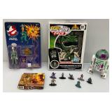 Misc. Collectibles Including Indiana Jones, Ghostbusters And More (Most New Old Stock)