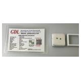 GDL Laboratory Natural Green Emerald Gemstones (Beryl) 3x2MM .10Ct +/- For 2 Pcs. Emerald Cut In Protective Cases