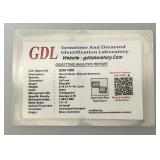 GDL Laboratory Natural Green Emerald Gemstones (Beryl) 3x2MM .10Ct +/- For 2 Pcs. Emerald Cut In Protective Cases