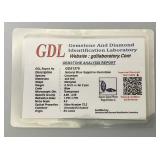 GDL Laboratory Natural Blue Sapphire Gemstones (Cuorundum) 4x2MM .15Ct  +/- For 2 Pcs. Marquise Cut In Protective Cases