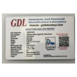 GDL Laboratory Natural Blue Sapphire Gemstones (Cuorundum) 6x4MM .80Ct  +/- For 2 Pcs. Emerald Cut In Protective Cases