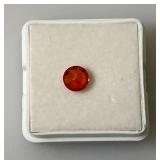 GDL Laboratory Natural Padparadscha Sapphire Gemstones (Cuorundum) 5.85x5.85x2.90MM 1.35Ct Round Cut In Protective Cases