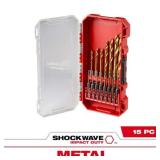 SHOCKWAVE Impact Duty Titanium Drill Bit Set (15-Piece)