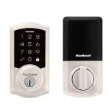 Kwikset SmartCode 270 Traditional Satin Nickel Touchpad Single Cylinder Electronic Deadbolt Featuring SmartKey Security