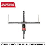 Milwaukee 2 in. to 7 in. Adjustable Hole Saw Cutter