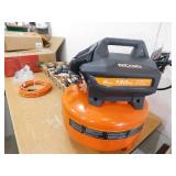 RIDGID 6 Gal. 150 PSI Electric Air Compressor with 25 ft. Hose, 18GA Brad Nailer, 16GA Finish Nailer and 18GA Finish Stapler