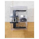 (2) Kwikset Singapore Square Matte Black Hall/Closet Door Handle with Microban