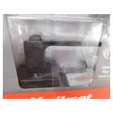 Kwikset Singapore Square Matte Black Keyed Entry Door Handle with Microban Featuring SmartKey Security