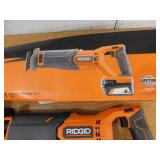 RIDGID 18V Cordless Reciprocating Saw Kit with 4.0 Ah Battery and Charger