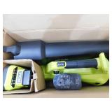 RYOBI ONE+ HP 18V Brushless Whisper Series 130 MPH 450 CFM Cordless Battery Leaf Blower with 4.0 Ah Battery and Charger