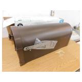 Garrison Venetian Bronze, Large, Steel, Post Mount Mailbox