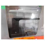 (2) Kwikset Singapore Square Matte Black Hall/Closet Door Handle with Microban