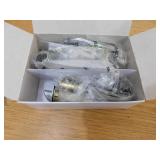 Kwikset Prescott Single Cylinder Door Handleset w/Sedona Handle featuring SmartKey Security in Satin Nickel