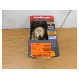 Kwikset Polished Brass Double Cylinder Deadbolt featuring SmartKey Security