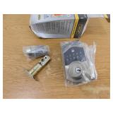 Defiant Castle Satin Nickel Compact Touch Electronic Single Cylinder Deadbolt