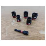 Milwaukee SHOCKWAVE 3/8 in. Drive SAE Standard 6 Point Impact Socket Set (6-Piece)