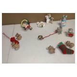Christmas Ornaments Bunnies, Squirles, Koalas, Chipmunks