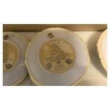 Precious Moments Vintage Retired Walking in Faith plate set of 9