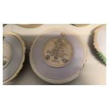 Precious Moments Vintage Retired Walking in Faith plate set of 9