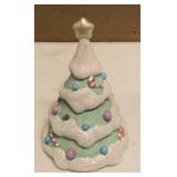 Precious Moments Figurine vintage set of light up xmas trees