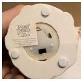 Precious Moments Figurine vintage set of light up xmas trees