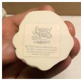 Precious Moments Figurine vintage set of light up xmas trees