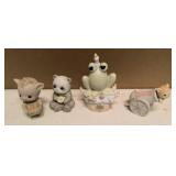 Precious Moments Figurine Vintage 4 items = "Oinky birthday" Item#524506, "You