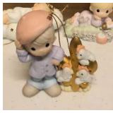 Precious Moments Figurine Vintage ornaments Item#456101, 183369, 456004, 456005, 879746